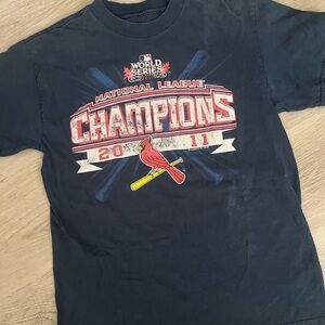 St. Louis Cardinals 2011 National League Champions T-Shirt men’s size Small